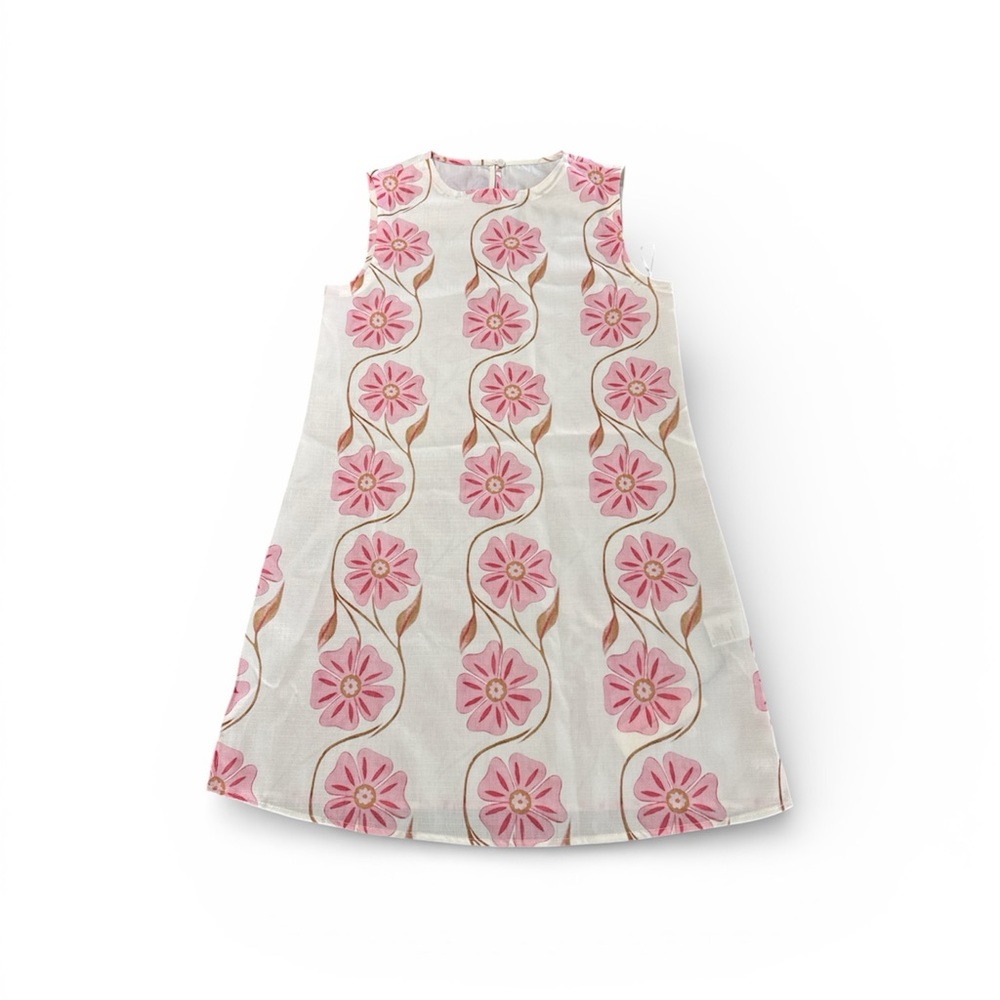 Commense Floral Sleeveless Dress with Pink and Gold Accents - Picture 2 of 4